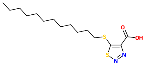 (image for) MC012083 5-(Dodecylsulfanyl)-1,2,3-thiadiazole-4-carboxylic acid